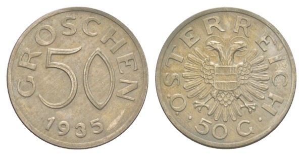 Австрия, 50 грошей 1935 год