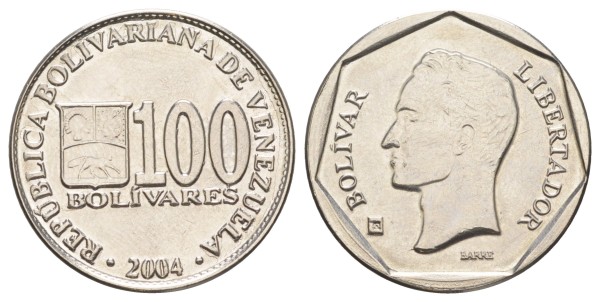 Венесуэла 100 боливар 2004 год
