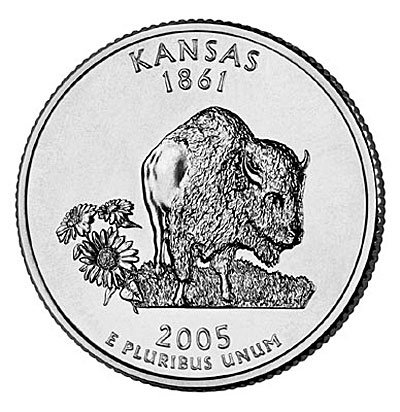США, 25 центов 2005 год, Kansas