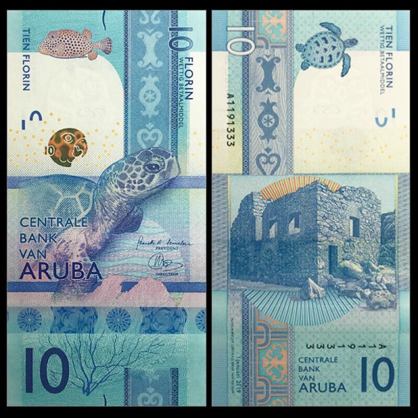 Аруба 10 флорин 2019 (UNC Pick 21)