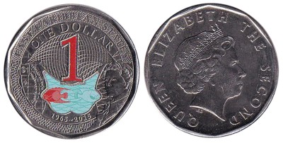 Восточные Карибы 1 доллар 2015 - 50 лет Восточно-Карибской валюте