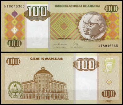 Ангола 100 кванза 2011 (UNC Pick 147c)