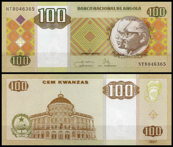 Ангола 100 кванза 2011 (UNC Pick 147c)