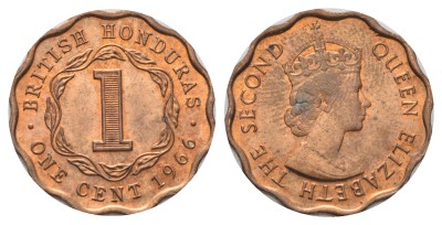 Британский Гондурас, 1 цент 1966 год
