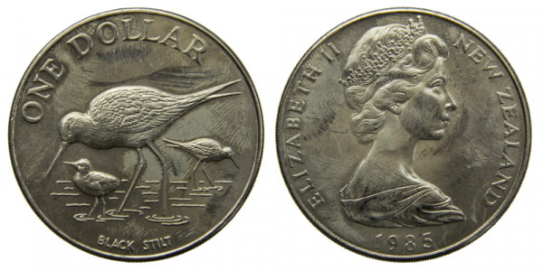 Новая Зеландия, 1 доллар 1985 год