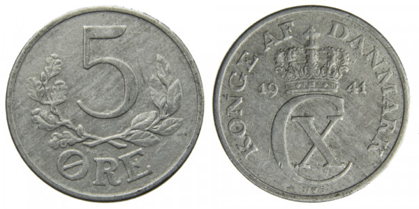 Дания, 5 эре 1941 год
