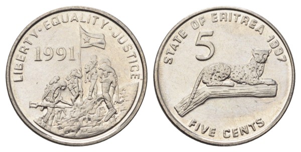 Эритрея, 5 центов 1991 год
