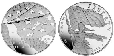 США, 1 доллар 2012 год, 200 лет защиты форта Мак-Генри, ПРУФ