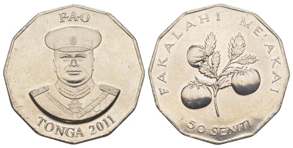 Тонга, 50 сенити 2011 год