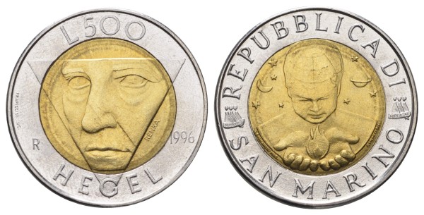 Сан Марино, 500 лир 1996 год