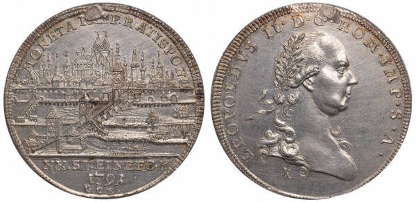 Регенсбург, 1/2 талера 1791 год