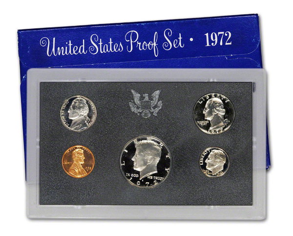 США, Годовой набор 1972 год, ПРУФ