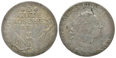 ПРУССИЯ 8 ГРОШЕЙ 1759