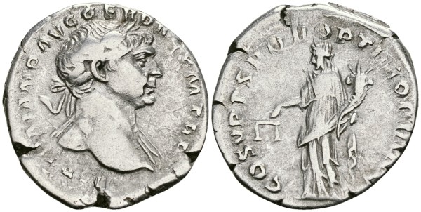Римская Империя денарий 103 - 111 Траян
