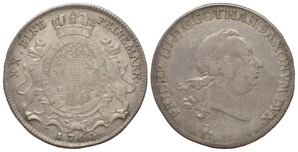 Саксен-Гота-Альтенбург 2/3 талера 1764