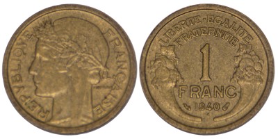 Франция, 1 франк 1940 год
