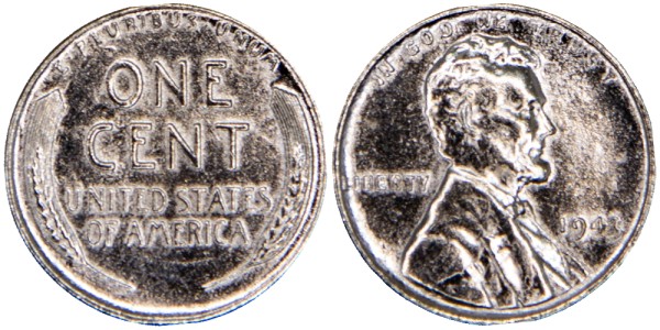 США, 1 цент 1943 год 