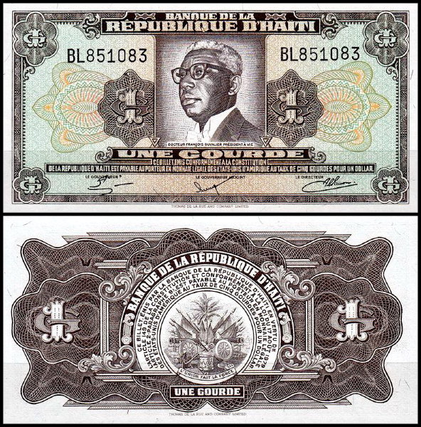 Гаити 1 гурд 1984 (UNC Pick 239)