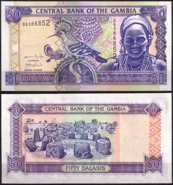 Гамбия 50 даласи 2001-2005 (UNC Pick 23)