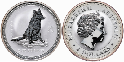Австралия, 2 доллара 2006 год, год собаки
