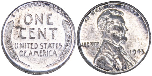 США, 1 цент 1943 год 