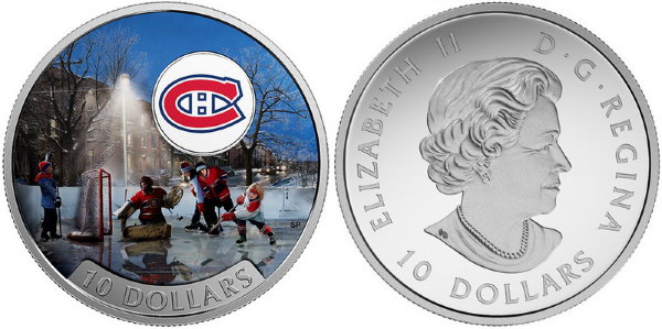 Канада, 10 долларов 2017 год, Хоккейный клуб «Montreal Canadiens», ПРУФ
