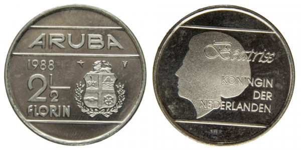 Аруба, 2/5 флорина 1988 год