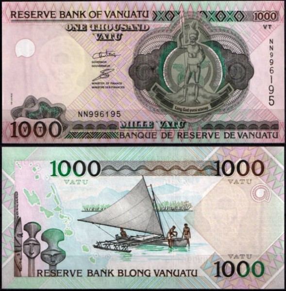 Вануату 1000 вату 2002 (UNC Pick 10)