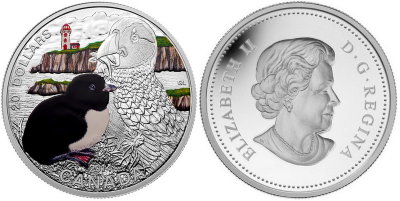 Канада, 20 долларов 2014 год, Птенец буревестника, ПРУФ