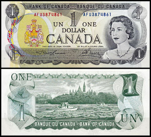 Канада 1 доллар 1973 (UNC Pick 85a) Lawson-Bouey