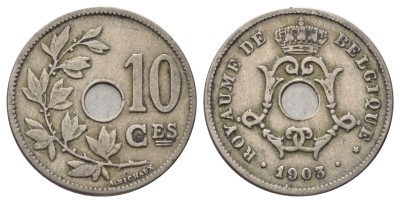 Бельгия, 10 сантимов 1903 год