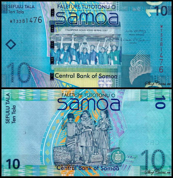 Самоа 10 тала 2008 (UNC Pick 39)