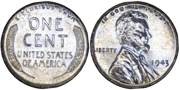 США, 1 цент 1943 год