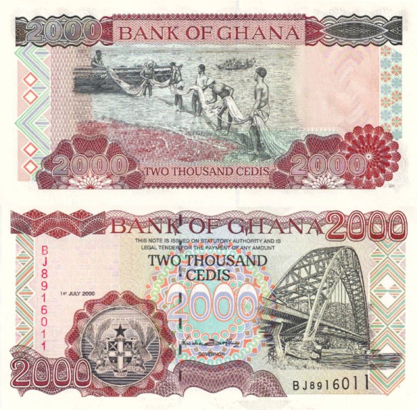 Гана 2000 седи 2000 (UNC Pick 33g)