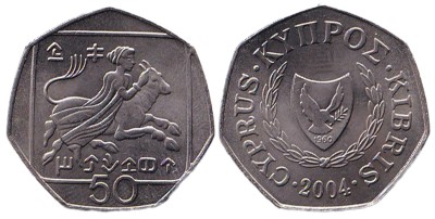 Кипр, 50 центов 2004 год